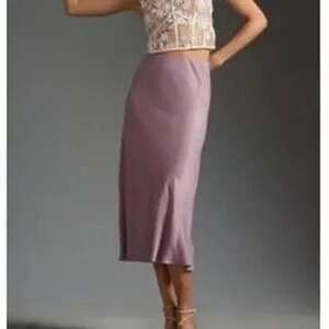 Anthropologie Tilda‎ Midi Slip Skirt – Size XL – Purple